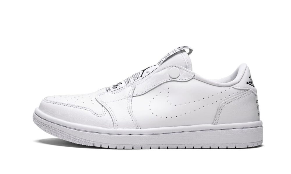 Air Jordan Women's 1 Retro Low Slip Shoes White/Black 7